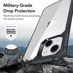   ESR Air Armor tok Apple iPhone 14 Plus / 15 Plus készülékhez - Átlátszó/fekete