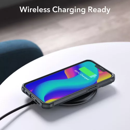 ESR Air Armor tok Apple iPhone 14 Plus / 15 Plus készülékhez - Átlátszó/fekete