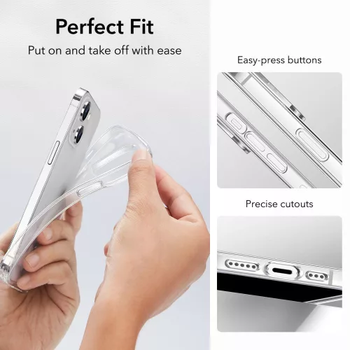 ESR Project Zero tok Apple iPhone 14 Plus / 15 Plus készülékhez - Átlátszó