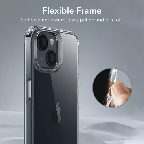 ESR Ice Shield tok Apple iPhone 15 Plus készülékhez - Átlátszó