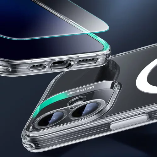 ESR Classic Pro Set Halolock MagSafe tok Apple iPhone 16 készülékhez - Átlátszó