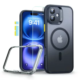   ESR Classic Pro Set Halolock MagSafe tok Apple iPhone 16 készülékhez - Matt fekete