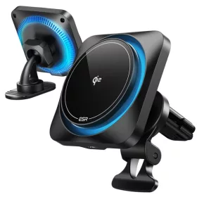   ESR 15W FROSTED ONYX MagSafe mágneses autós tartó töltővel