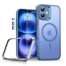   ESR Classic Pro Set Halolock MagSafe tok Apple iPhone 16 készülékhez - Matt kék