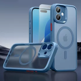   ESR Classic Pro Set Halolock MagSafe tok Apple iPhone 16 készülékhez - Matt kék