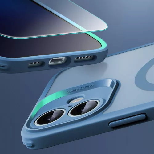 ESR Classic Pro Set Halolock MagSafe tok Apple iPhone 16 készülékhez - Matt kék