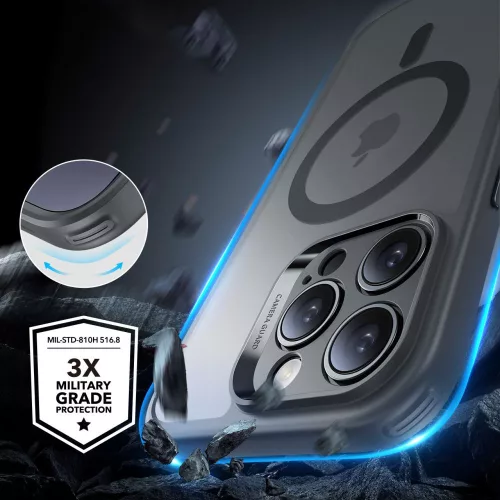 ESR Classic Pro Set Halolock MagSafe tok Apple iPhone 16 Pro Max készülékhez - Matt szürke