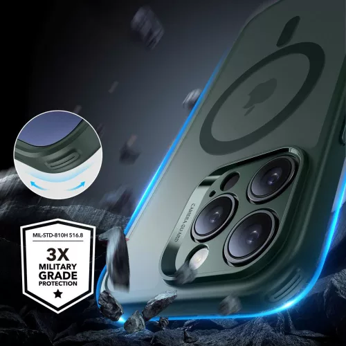 ESR Classic Pro Set Halolock MagSafe tok Apple iPhone 16 Pro Max készülékhez - Matt zöld