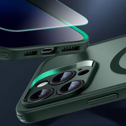 ESR Classic Pro Set Halolock MagSafe tok Apple iPhone 16 Pro Max készülékhez - Matt zöld