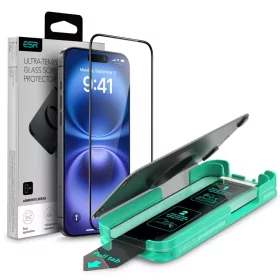   ESR Armorite Tempered Glass üvegfólia Apple iPhone 16 készülékhez - Fekete