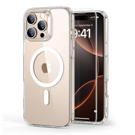   ESR Classic Hybrid Halolock MagSafe & Tempered Glass tok Apple iPhone 16 Pro Max készülékhez - Átlátszó