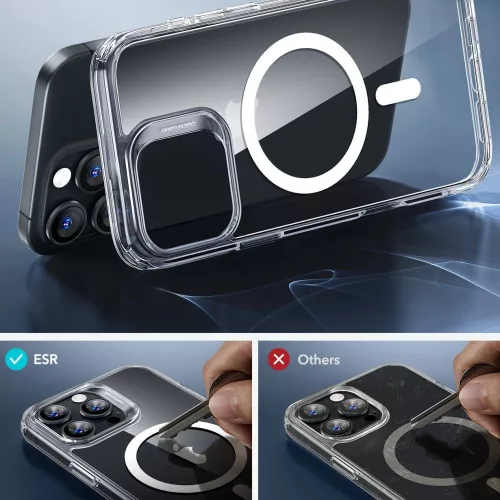 ESR Classic Hybrid Halolock MagSafe & Tempered Glass tok Apple iPhone 16 Pro Max készülékhez - Átlátszó