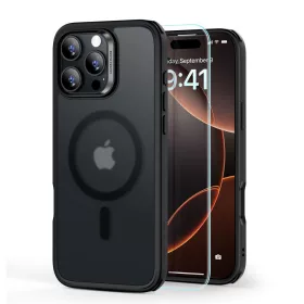   ESR Classic Hybrid Halolock MagSafe & Tempered Glass tok Apple iPhone 16 Pro Max készülékhez - Matt fekete