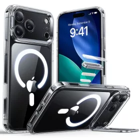   ESR Classic Hybrid Kickstand MagSafe tok Apple iPhone 17 Pro Max készülékhez - Átlátszó