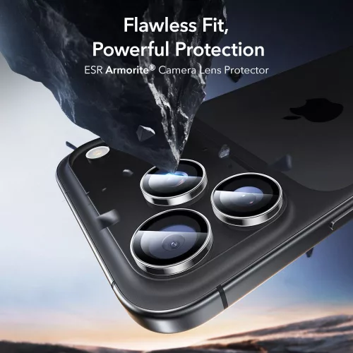 ESR Armorite Camera Protector kameravédő Apple iPhone 14 Pro / 15 Pro / 16 Pro / 17 Pro készülékhez - Átlátszó