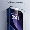 ESR UltraFit Tempered Glass 2-Pack üvegfólia Apple iPhone 16 Pro készülékhez - Fekete
