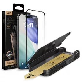   ESR UltraFit Armorite Pro Tempered Glass üvegfólia Apple iPhone 16 Pro készülékhez - Fekete