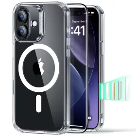   ESR Classic Hybrid MagSafe & Tempered Glass tok Apple iPhone 17 készülékhez - Átlátszó