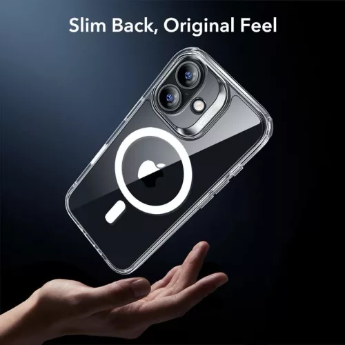 ESR Classic Hybrid MagSafe & Tempered Glass tok Apple iPhone 17 készülékhez - Átlátszó