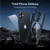ESR Classic Hybrid MagSafe & Tempered Glass tok Apple iPhone 17 készülékhez - Átlátszó/fekete