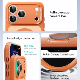   ESR Classic Hybrid MagSafe tok Apple iPhone 17 Pro Max készülékhez - Matt narancs