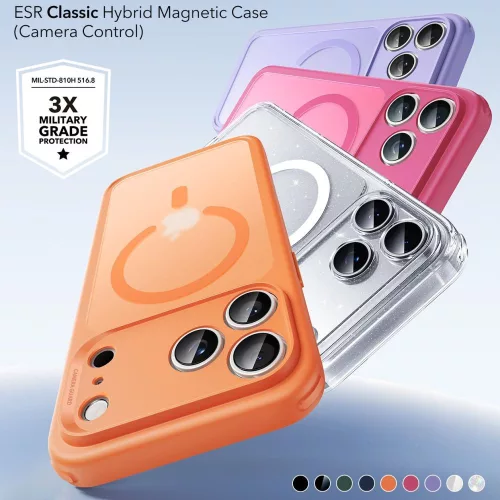 ESR Classic Hybrid MagSafe tok Apple iPhone 17 Pro Max készülékhez - Matt narancs