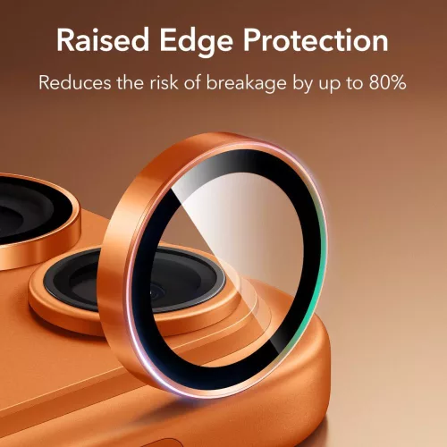 ESR Armorite Camera Protector kameravédő Apple iPhone 14 Pro / 15 Pro / 16 Pro / 17 Pro készülékhez - Narancs