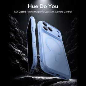   ESR Classic Hybrid MagSafe tok, Apple iPhone 17 Pro Max / 18 Pro Max - Frosted Light Blue