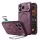 ESR Classic Hybrid Kickstand MagSafe tok, Apple iPhone 17 Pro / 18 Pro - Frosted Deep Burgundy