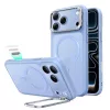 ESR Classic Hybrid Kickstand MagSafe tok, Apple iPhone 17 Pro / 18 Pro - Frosted Light Blue