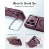 ESR Classic Hybrid Kickstand MagSafe tok, Apple iPhone 17 Pro Max / 18 Pro Max - Frosted Deep Burgundy