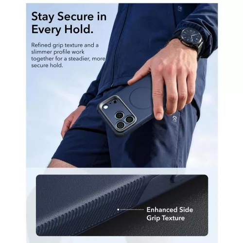 ESR Cyber Tough Kickstand MagSafe tok, Apple iPhone 17 Pro / 18 Pro - Blue