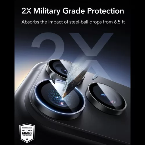 ESR Armorite Camera Protector kameravédő, Apple iPhone 18 Pro / 18 Pro Max - Black