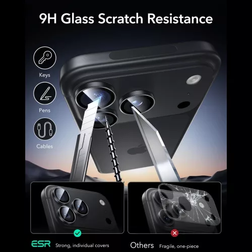 ESR Armorite Camera Protector kameravédő, Apple iPhone 18 Pro / 18 Pro Max - Black