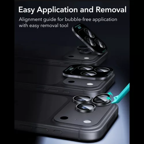 ESR Armorite Camera Protector kameravédő, Apple iPhone 18 Pro / 18 Pro Max - Black