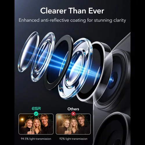 ESR Armorite Camera Protector kameravédő, Apple iPhone 18 Pro / 18 Pro Max - Clear