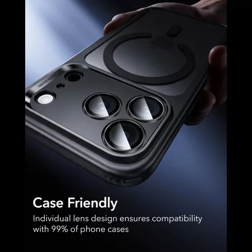 ESR Armorite Camera Protector 2 Pack kameravédő, Apple iPhone 18 Pro / 18 Pro Max - Black