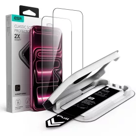   ESR UltraFit Classic Tempered Glass 2 Pack üvegfólia, Apple iPhone 17 Pro / 18 Pro - Black