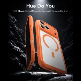  ESR Classic Hybrid MagSafe tok, Apple iPhone 17 Pro / 18 Pro - Frosted Orange