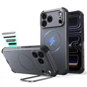   ESR Cyber Tough Kickstand MagSafe tok, Apple iPhone 17 Pro / 18 Pro - Grey