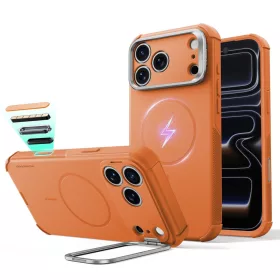   ESR Cyber Tough Kickstand MagSafe tok, Apple iPhone 17 Pro / 18 Pro - Orange