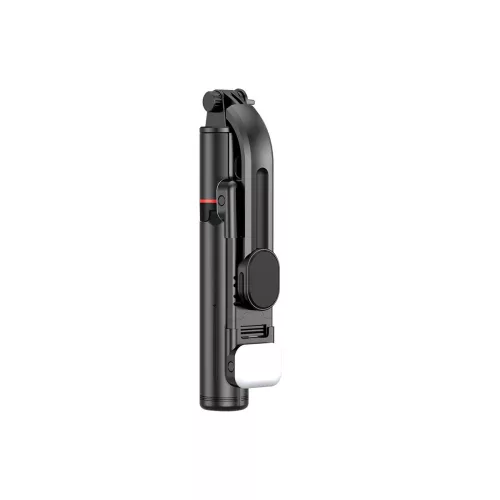 Tech-Protect L05S Bluetooth Selfie Stick Tripod LED Light fekete