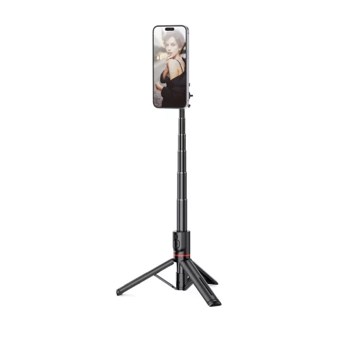 Tech-Protect L06S MagSafe Bluetooth Selfie Stick Tripod fekete
