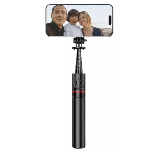 Tech-Protect L06S MagSafe Bluetooth Selfie Stick Tripod fekete