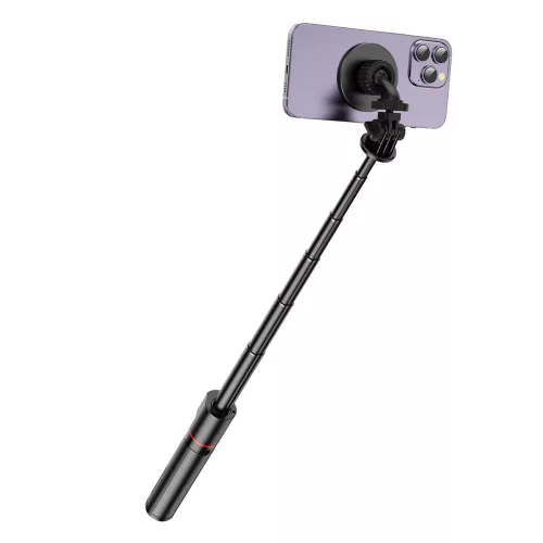 Tech-Protect L06S MagSafe Bluetooth Selfie Stick Tripod fekete