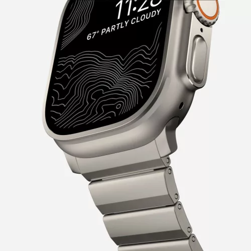 Tech-Protect Steelband Apple Watch szíj 44/45/46/49 mm - titán