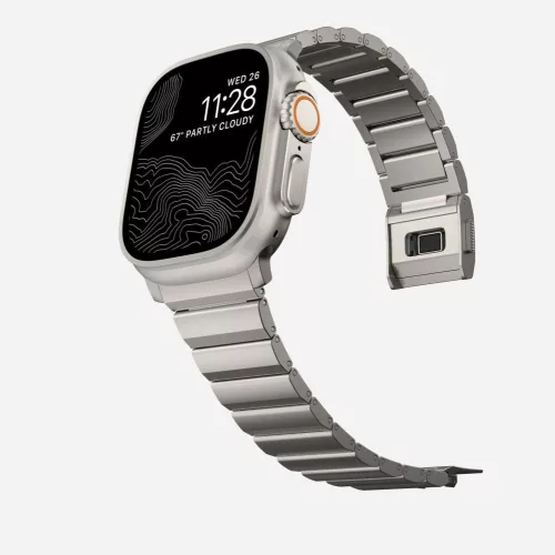 Tech-Protect Steelband Apple Watch szíj 44/45/46/49 mm - titán
