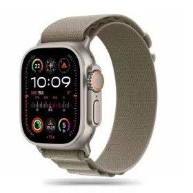   Tech-Protect Nylon Pro Apple Watch szíj 44/45/46/49 mm - titán/Olive