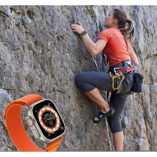 Tech-Protect Nylon Pro Apple Watch szíj 44/45/46/49 mm - sötétkék/szürke