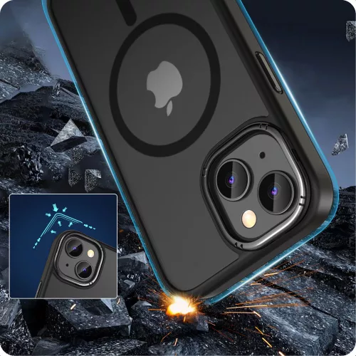 Tech-Protect MagMat "2" MagSafe iPhone 15 matte fekete tok